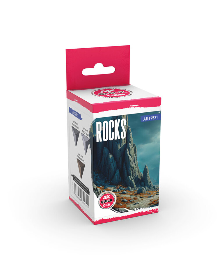 AK Interactive AK Interactive Quick Gen - Rocks (3) Set