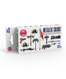 AK Interactive AK Interactive Quick Gen - Metallics (6) Set