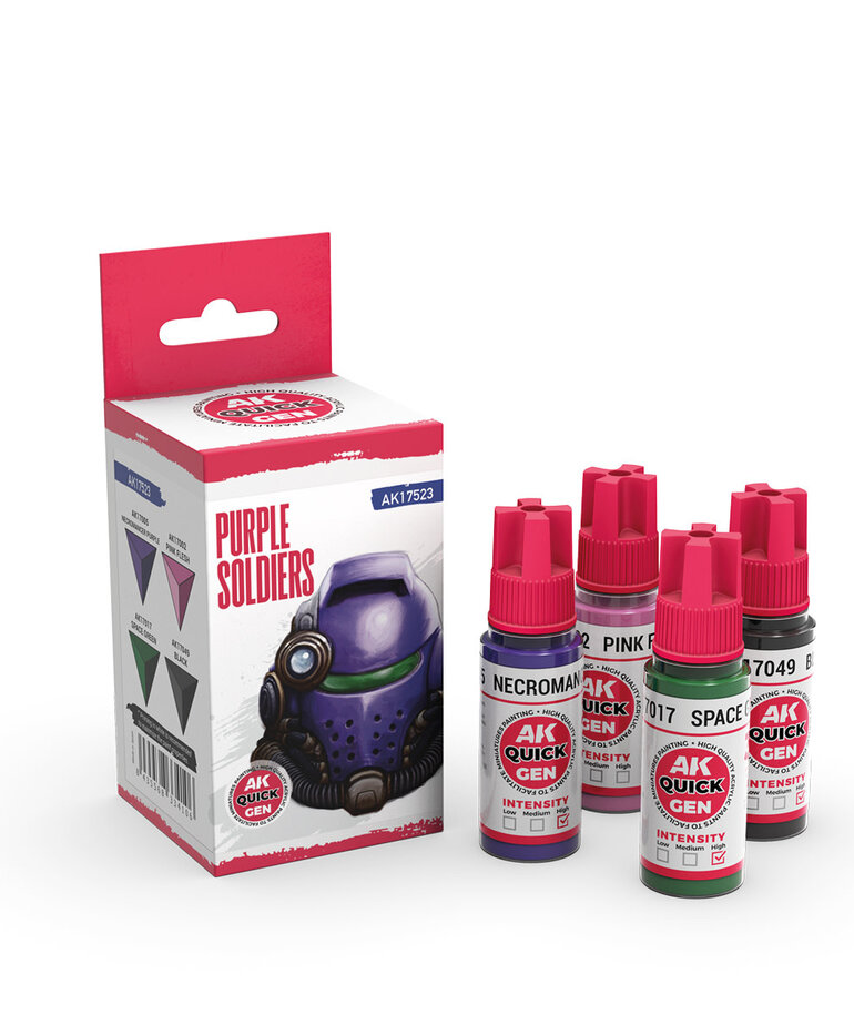 AK Interactive AK Interactive Quick Gen - Purple Soldiers (4) Set