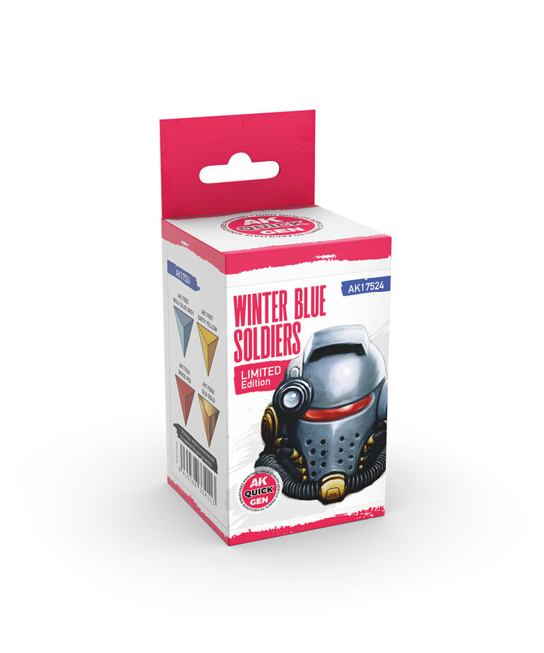 AK Interactive AK Interactive Quick Gen - Winter Blue Soldiers (4) Set