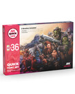 AK Interactive AK Interactive Quick Gen - Quick Paint Set 36 Colors (38) Set