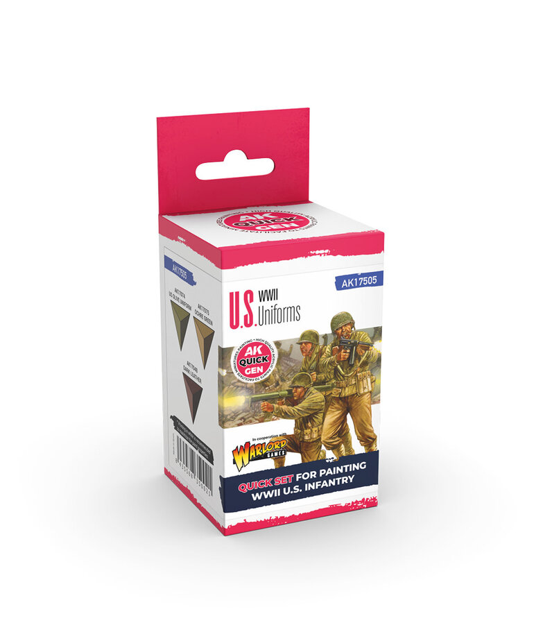 AK Interactive AK Interactive Quick Gen - Us Uniforms (3) Set