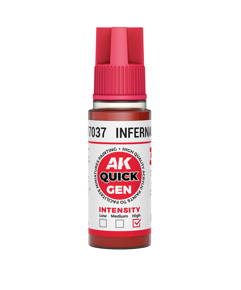 AK Interactive AK Interactive Quick Gen - Infernal Red 18 ml