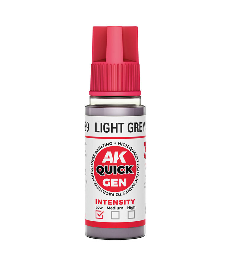 AK Interactive AK Interactive Quick Gen - Light Grey Shadow 18 ml