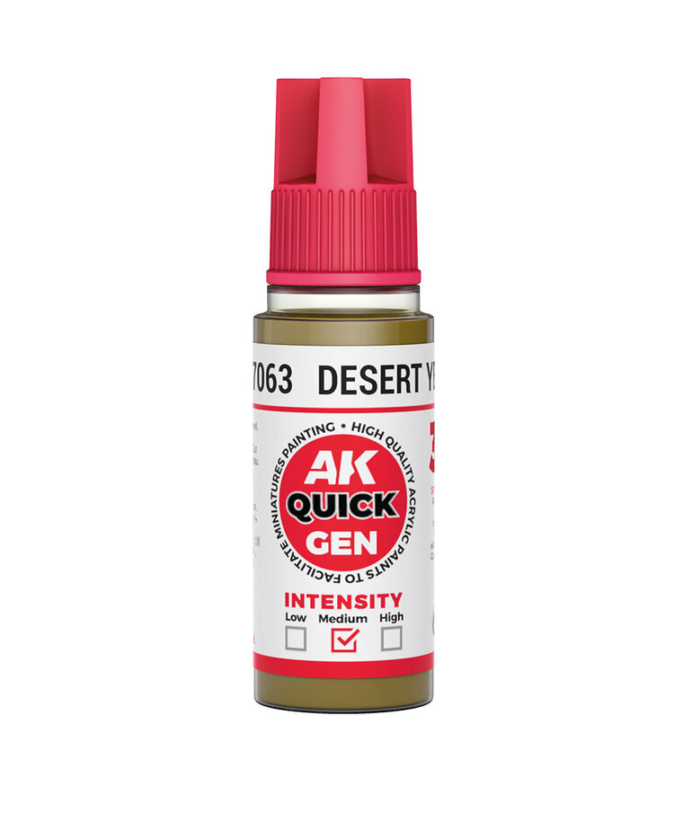 AK Interactive AK Interactive Quick Gen - Desert Yellow 18 ml
