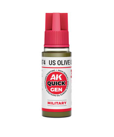 AK Interactive AK Interactive Quick Gen - US Olive Uniform 18 ml