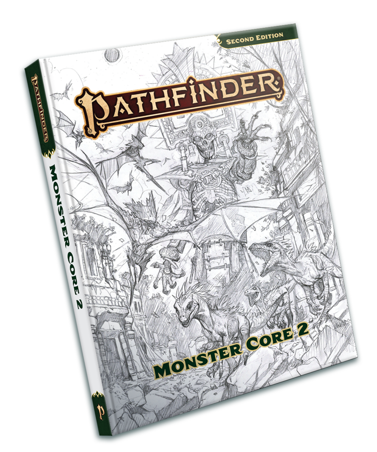 Paizo Pathfinder 2E: Monster Core 2 Sketch Cover