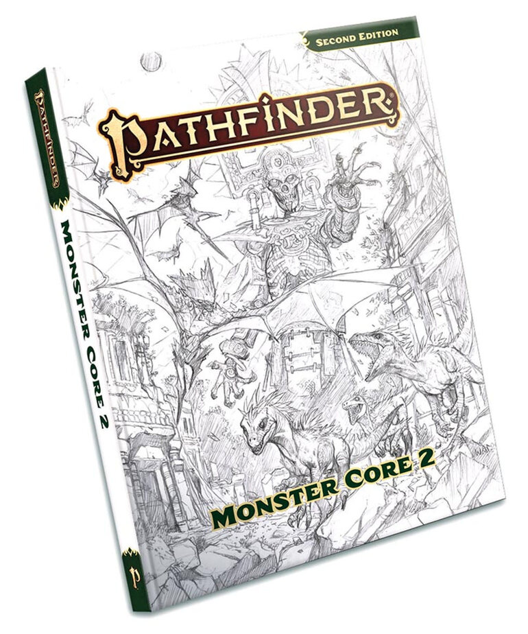 Paizo Pathfinder 2E: Monster Core 2 Sketch Cover