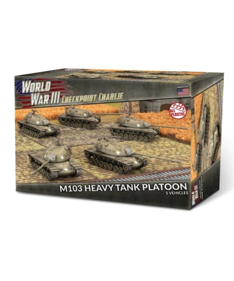 Team Yankee WW3: Checkpoint Charlie: M103 Heavy Tank Platoon (Plastic x5)