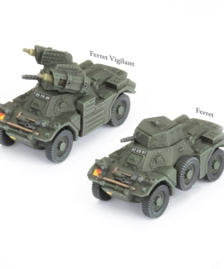 Team Yankee WW3: Checkpoint Charlie: Ferret and Ferret Vigilant Scout Cars (2)
