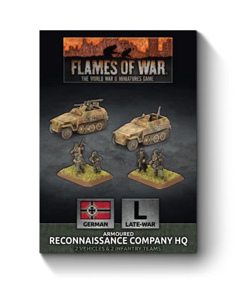 Flames Of War GBX153 SS Reconnaissance Company HQ Armoured – Modellismo In Plastica