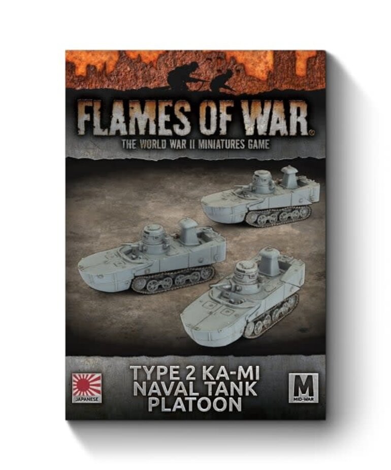 Flames of War Flames Of War:  Japanese: Type 2 Ka-Mi Naval Tank Platoon (x3)