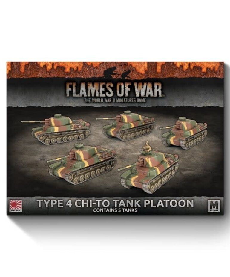 Flames of War Flames Of War:  Japanese: Type 4 Chi-To Tank Platoon (x5)