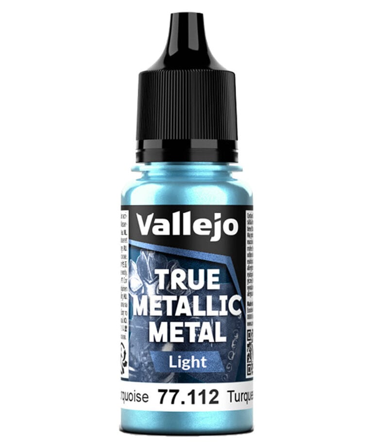 Vallejo Vallejo True Metallic Metal Light 77.112 Hydra Turquoise 18ml