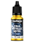Vallejo Vallejo True Metallic Metal Base 77.122 Radiant Yellow 18ml