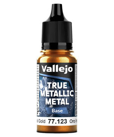 Vallejo Vallejo True Metallic Metal Base 77.123 Imperial Gold 18ml