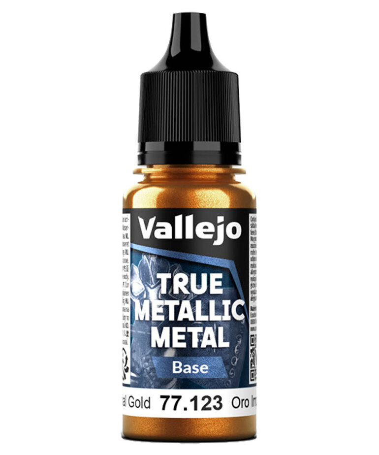 Vallejo Vallejo True Metallic Metal Base 77.123 Imperial Gold 18ml