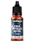 Vallejo Vallejo True Metallic Metal Base 77.125 Forged Red 18ml