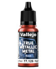 Vallejo Vallejo True Metallic Metal Base 77.126 Ruby Red 18ml
