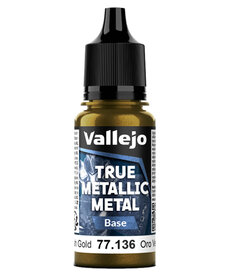 Vallejo Vallejo True Metallic Metal Base 77.136 Greenish Gold 18ml