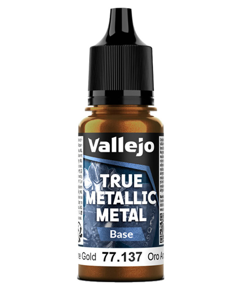 Vallejo Vallejo True Metallic Metal Base 77.137 Arcane Gold 18ml