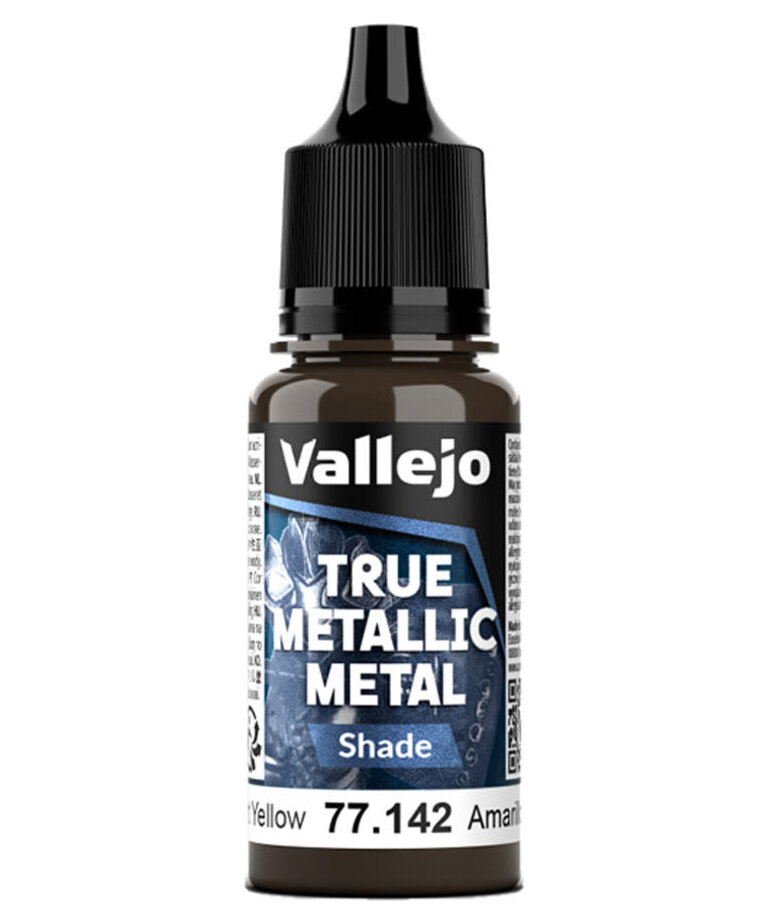 Vallejo Vallejo True Metallic Metal Shade 77.142 Radiant Yellow 18ml