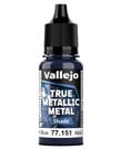 Vallejo Vallejo True Metallic Metal Shade 77.151 Sapphire Blue 18ml