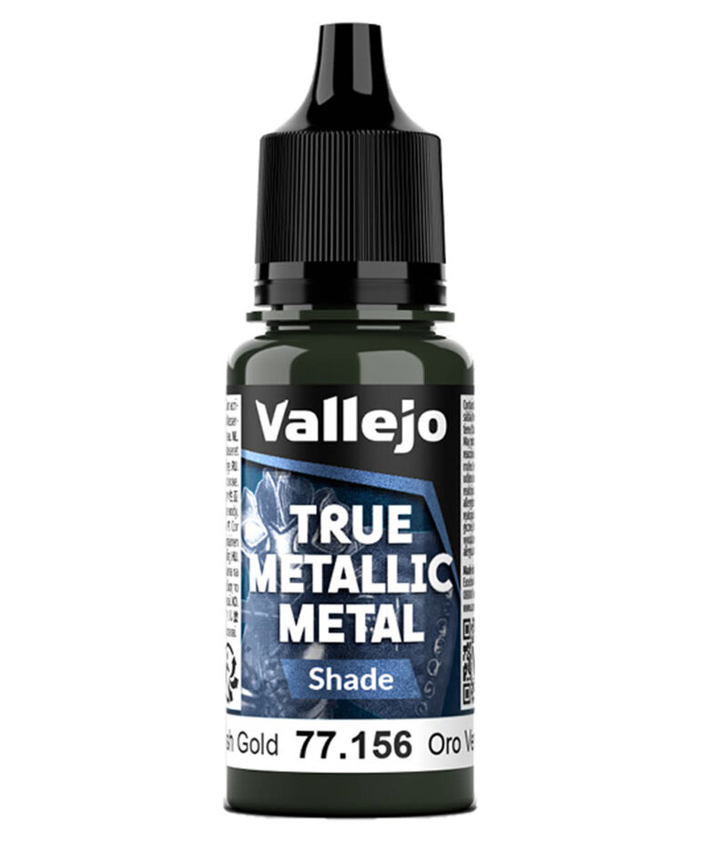 Vallejo Vallejo True Metallic Metal Shade  77.156 Greenish Gold 18ml