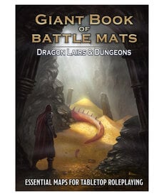 Loke Battlemats Giant Book of Battle Mats: Dragon Lairs & Dungeons