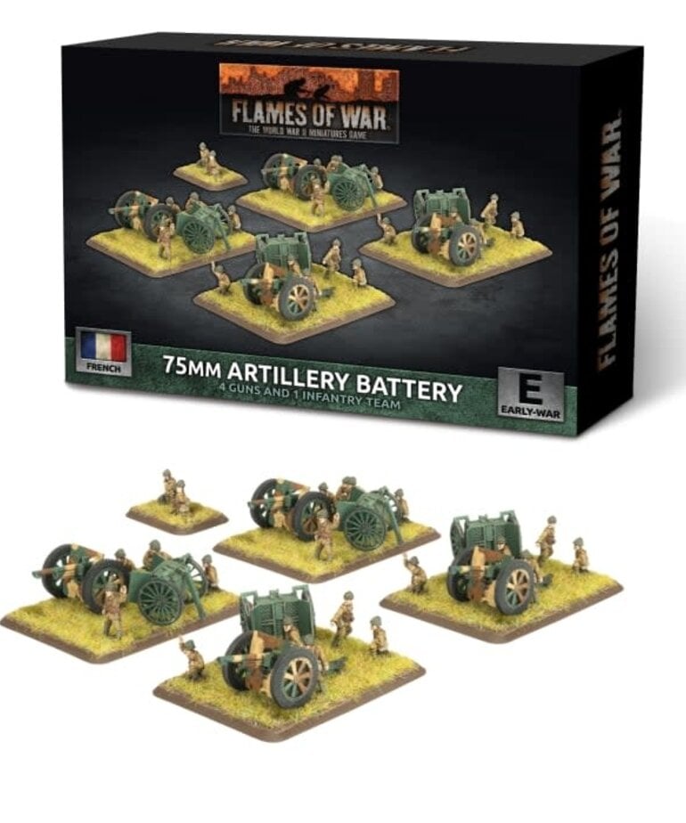 Flames of War Flames of War: French: 75mm mle 1897 Gun Battery (4)