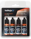 Vallejo Vallejo True Metallic Metal Ancient Copper Color Set (4)