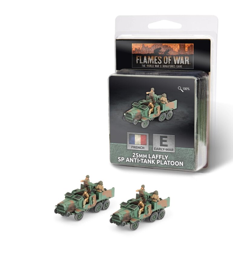 Flames of War Flames of War: French: 25mm Laffly SP Anti-tank Platoon (2)