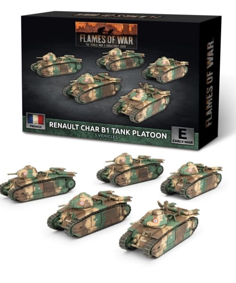 Flames of War Flames of War: French: Char B1 bis Tank Platoon (5)