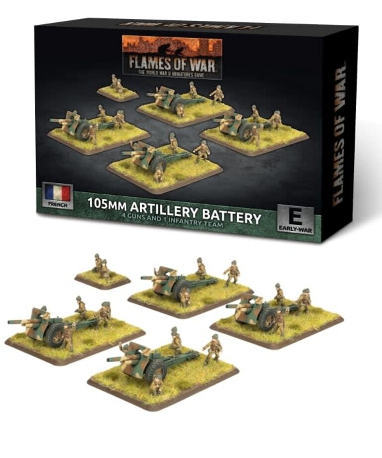 Flames of War Flames of War: French: 105mm Artillery Battery (4)