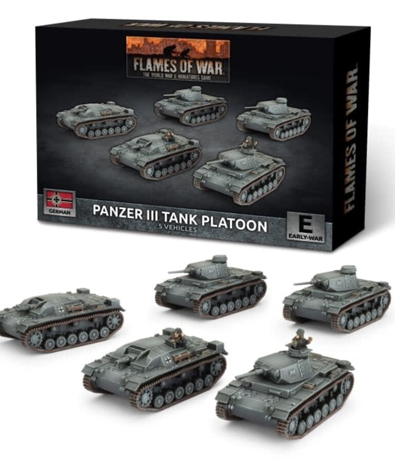 Flames of War Flames of War: German: Panzer III/StuG III A Platoon (5)