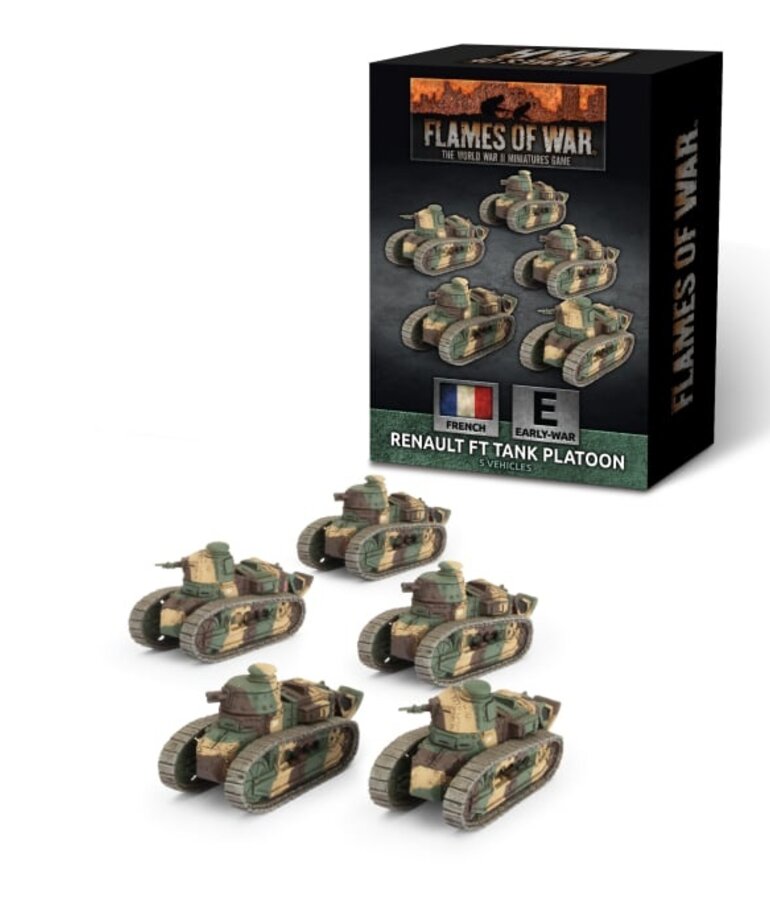 Flames of War Flames of War: French: Renault FT Tank Platoon (5)