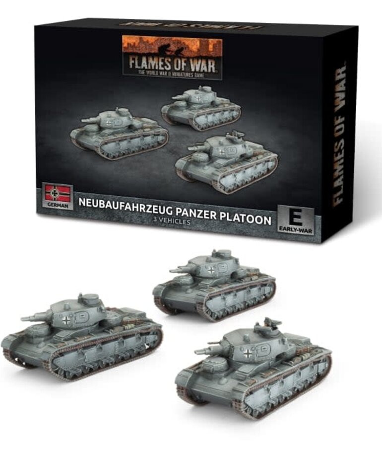 Flames of War Flames of War: German:  Neubaufahrzeug Panzer Platoon (3)
