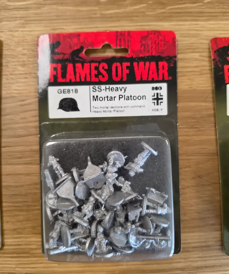 Flames of War NOS: Flames Of War GE818 SS-Heavy Mortar Platoon Two Mortar sections with command Heavy Mortar Platoon