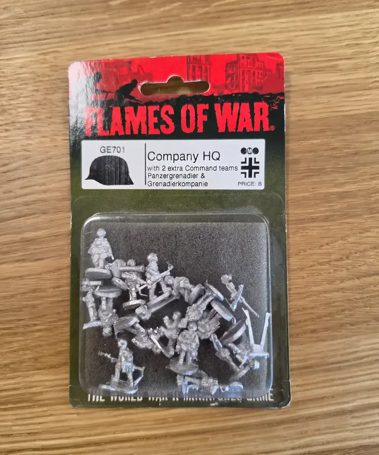 Flames of War NOS: Flames Of War GE701 Company HQ with 2 extra Command teams Panzergrenadier & Grenadierkompanie