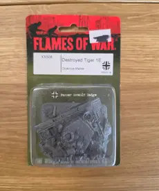 Flames of War NOS: Flames Of War XX508 Destroyed Tiger 1E Objective Marker