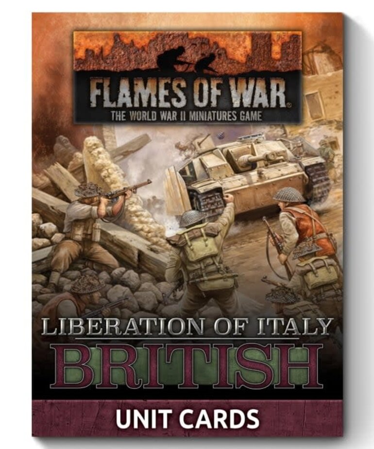 Flames of War Flames Of War: Liberation Of Italy: British Unit Cards