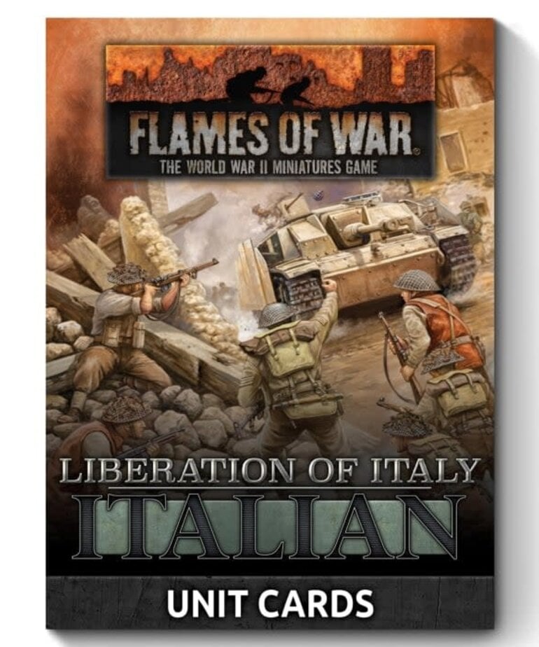 Flames of War Flames of War: Italian : Liberation of Italy Unit Cards