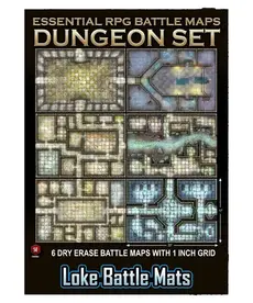Loke Battlemats Essential RPG Battle Maps: Dungeon Set