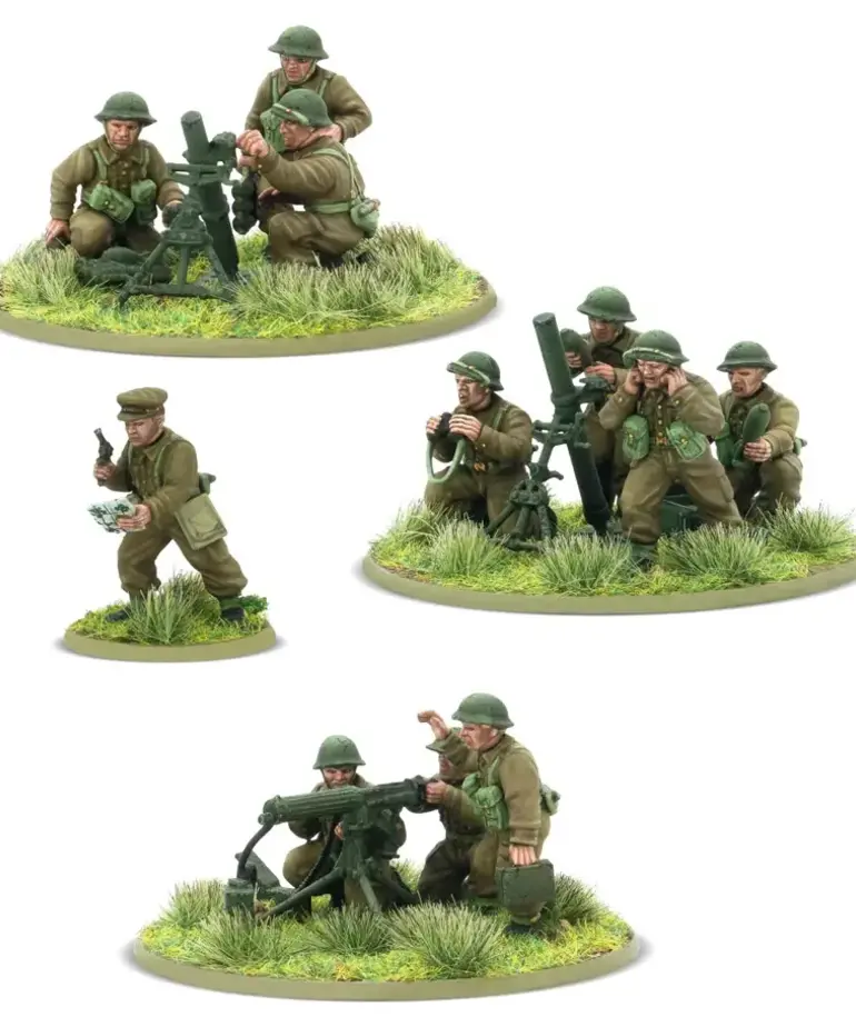 Warlord Games Bolt Action: British Heavy Weapons Platoon (Plastic)