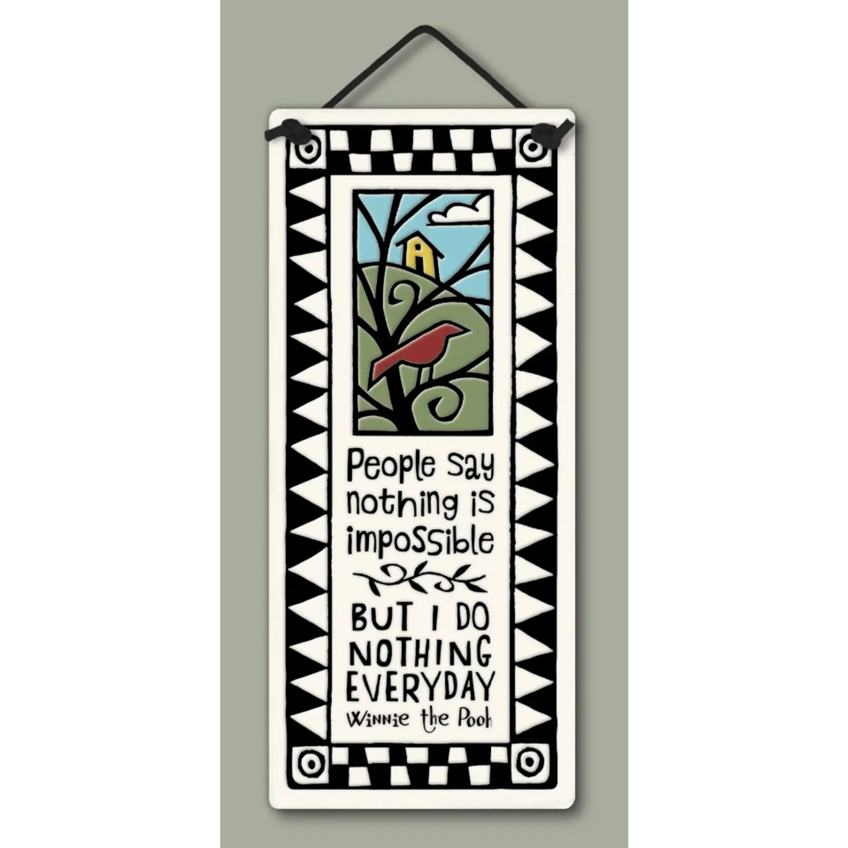 200 PEOPLE SAY - HANGING WALL PLAQUE