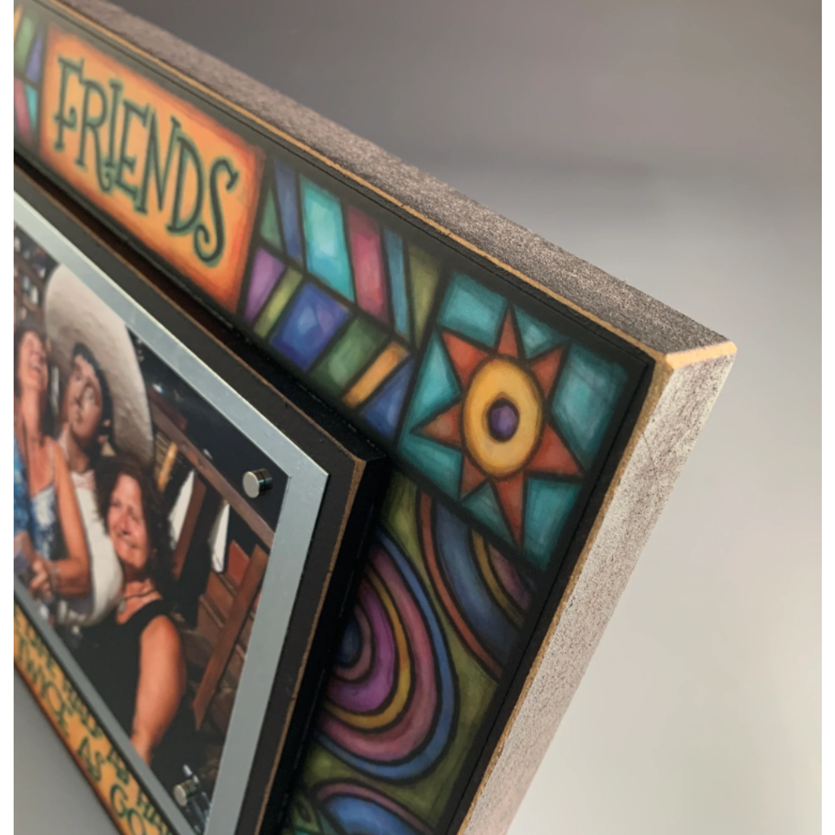 HAPPY CAMPERS - WOOD ART PICTURE FRAME