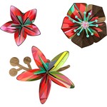 MIHO UNEXPECTED THINGS DECORATIVE FLOWER - TROPICAL BREEZE