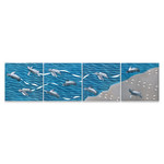 SAFE IN SOUND - SEA TURTLE METAL WALL ART PANELS