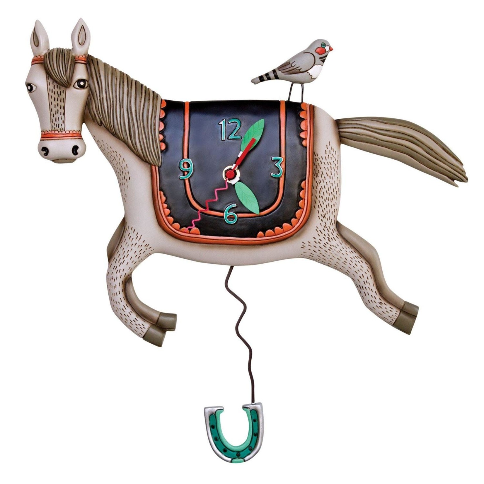 ALLEN DESIGN CLOCK WOAH HORSEY P1602