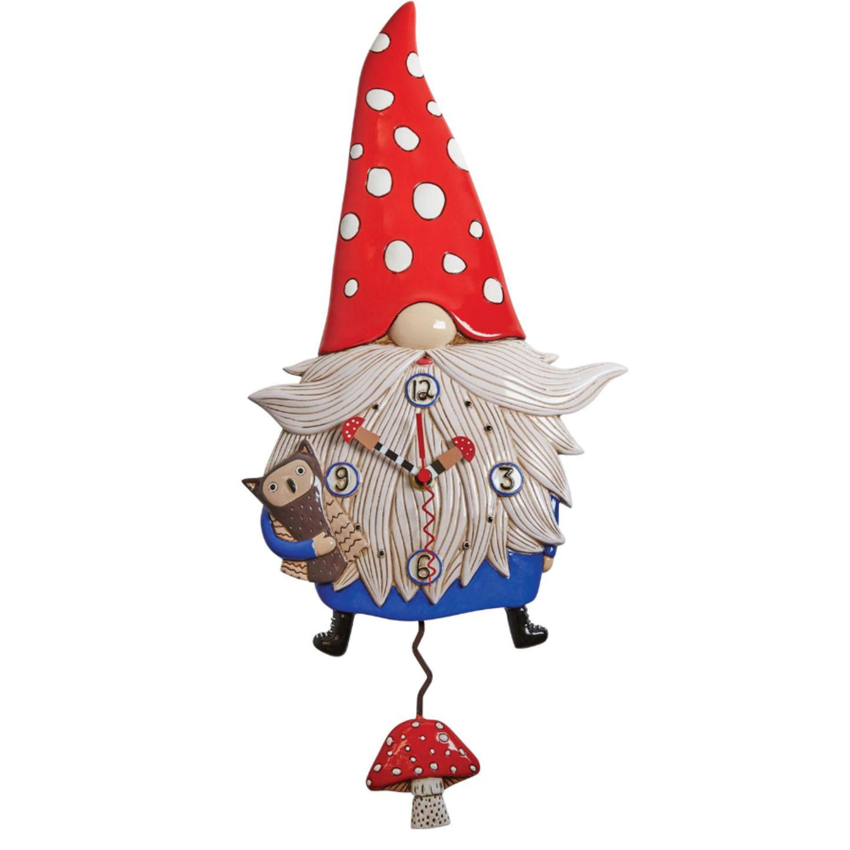 ALLEN DESIGN CLOCK Wren the Gnome